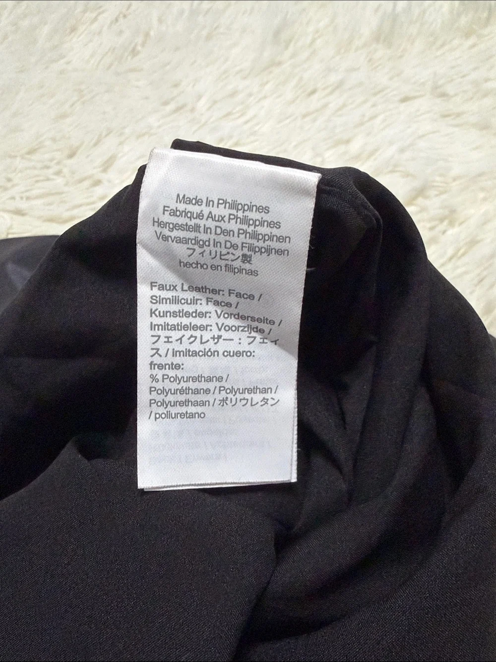J. Crew Black Faux Leather Mini Skirt
